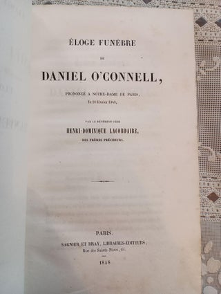 Eloge funèbre de Daniel O'Connell, prononcé à Notre-Dame de Paris, le 10...